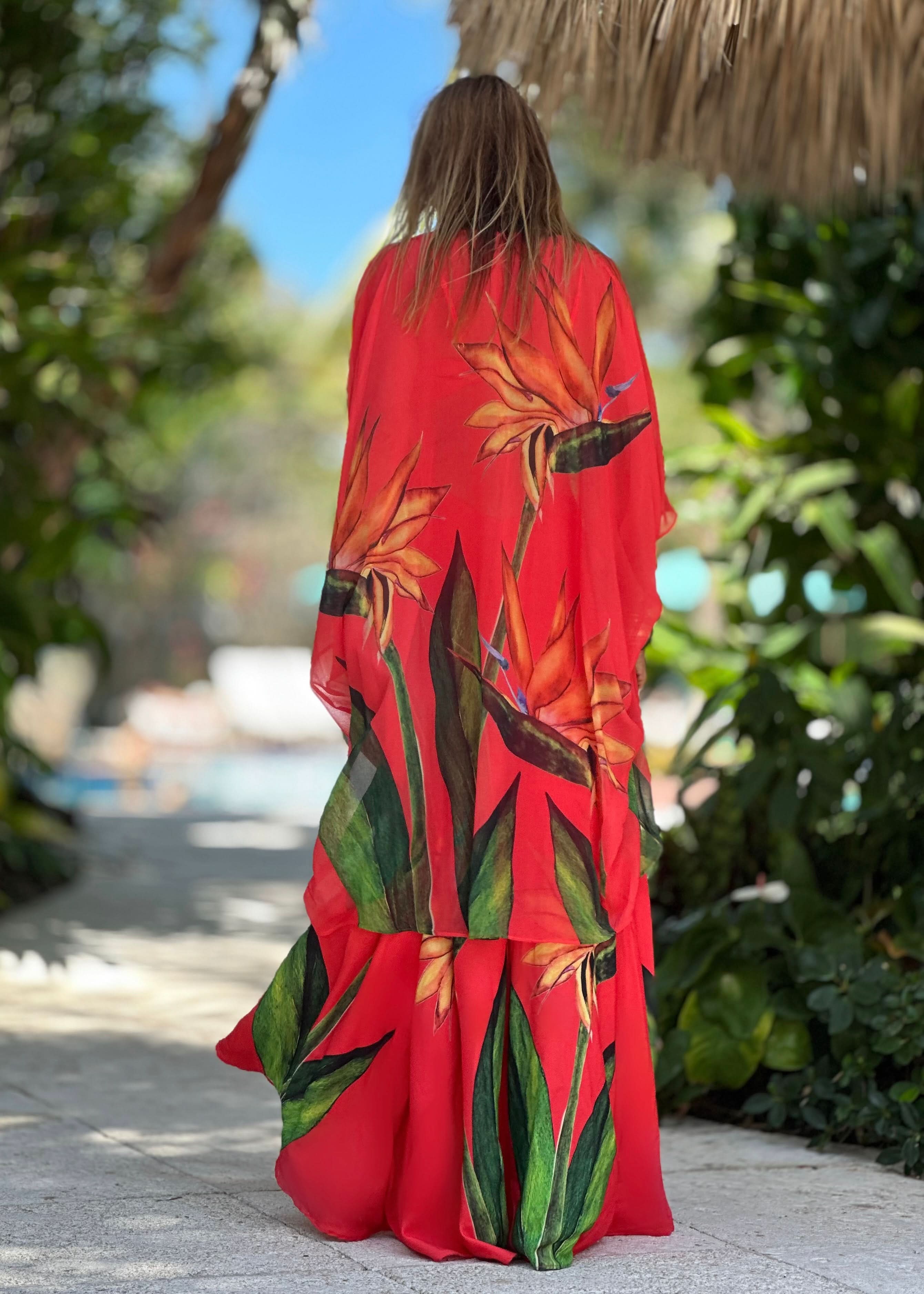 Anya Kaftan Blood Orange Paradise - Image 6