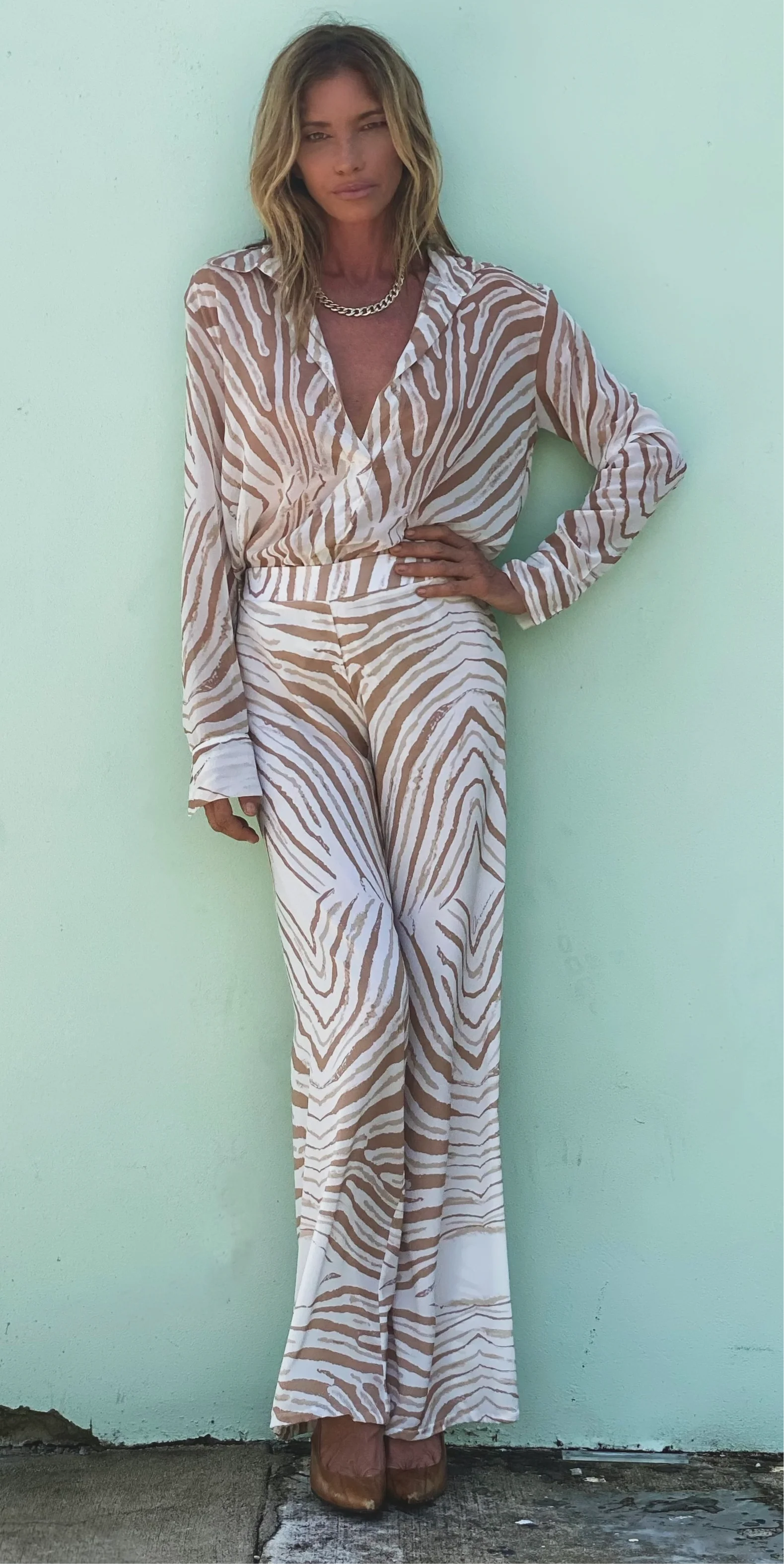Audrey Pant Albino Zebra - Image 3