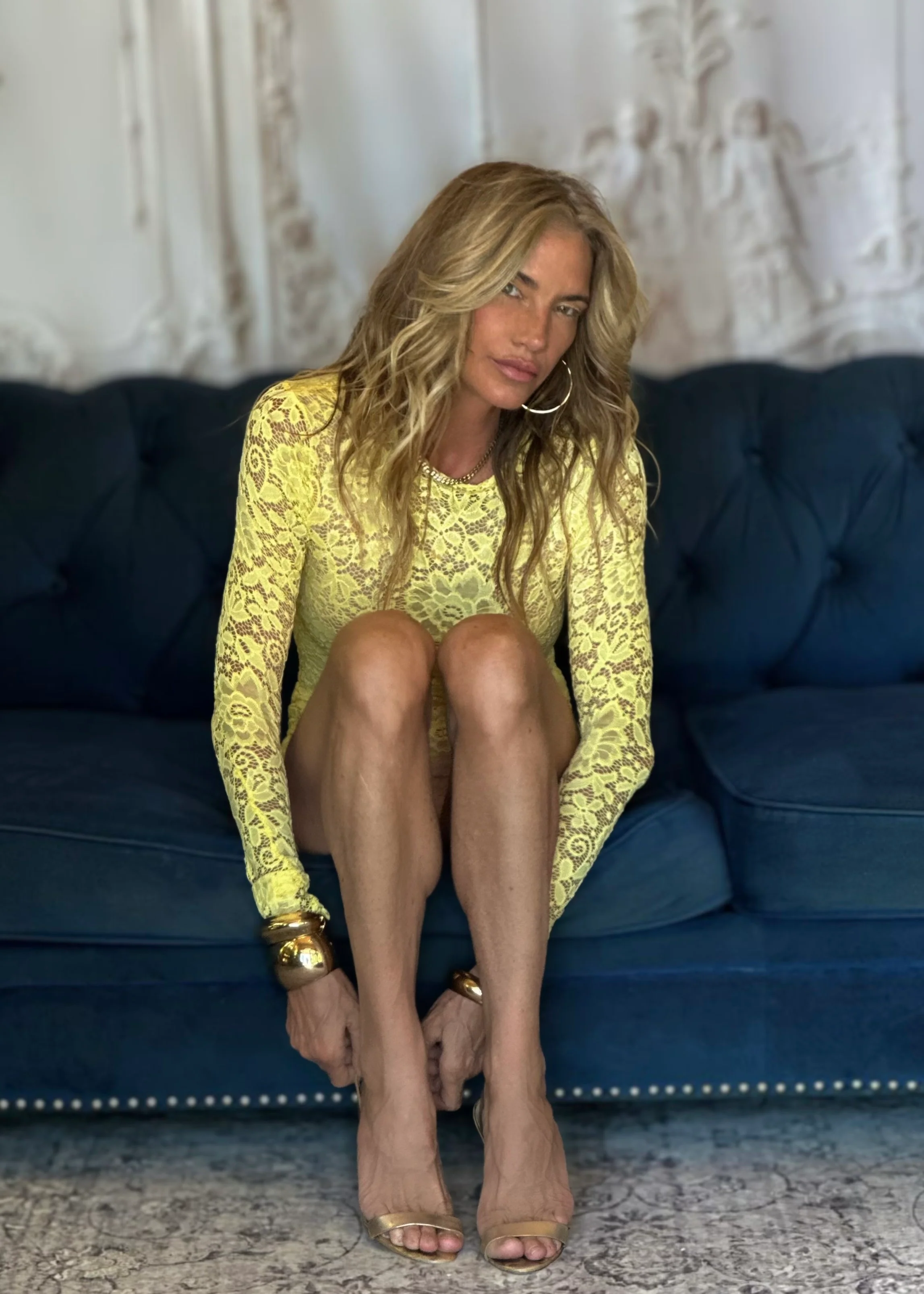 Dulce Crop Top Yellow Lace (Limited Edition) - Image 3