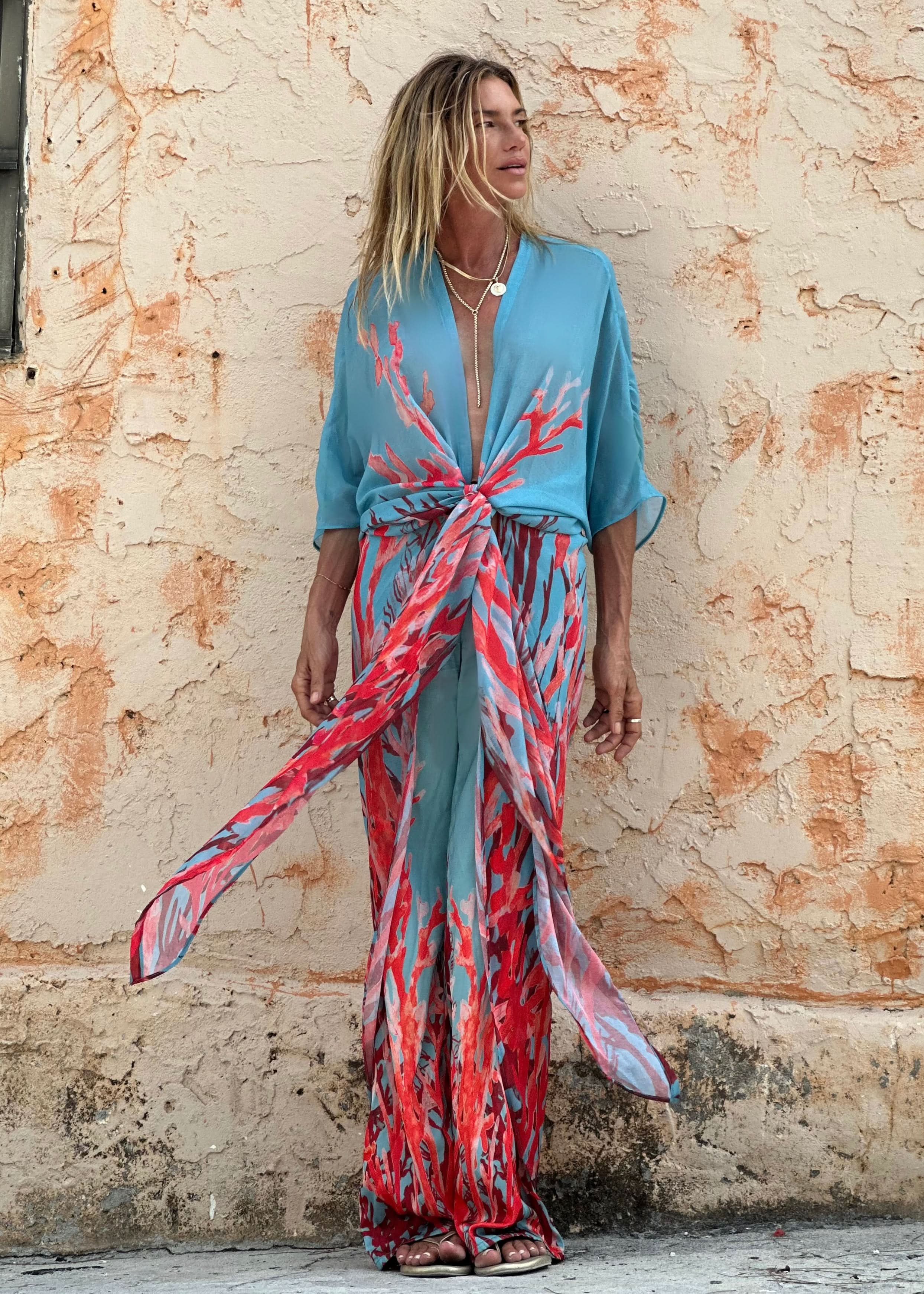 Erte Kaftan Coral Reef - Image 10