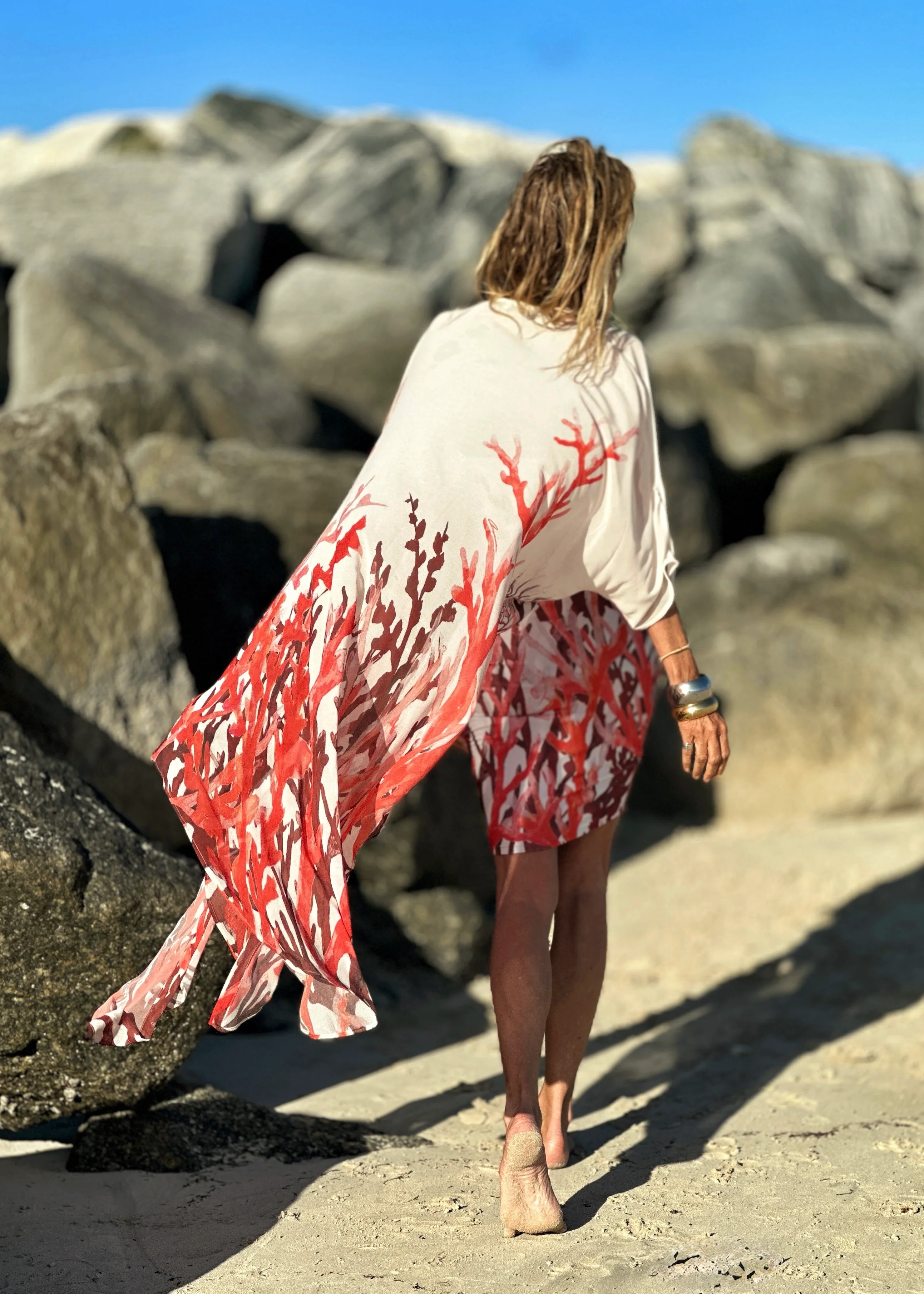 Erte Kaftan Fire Coral - Image 8