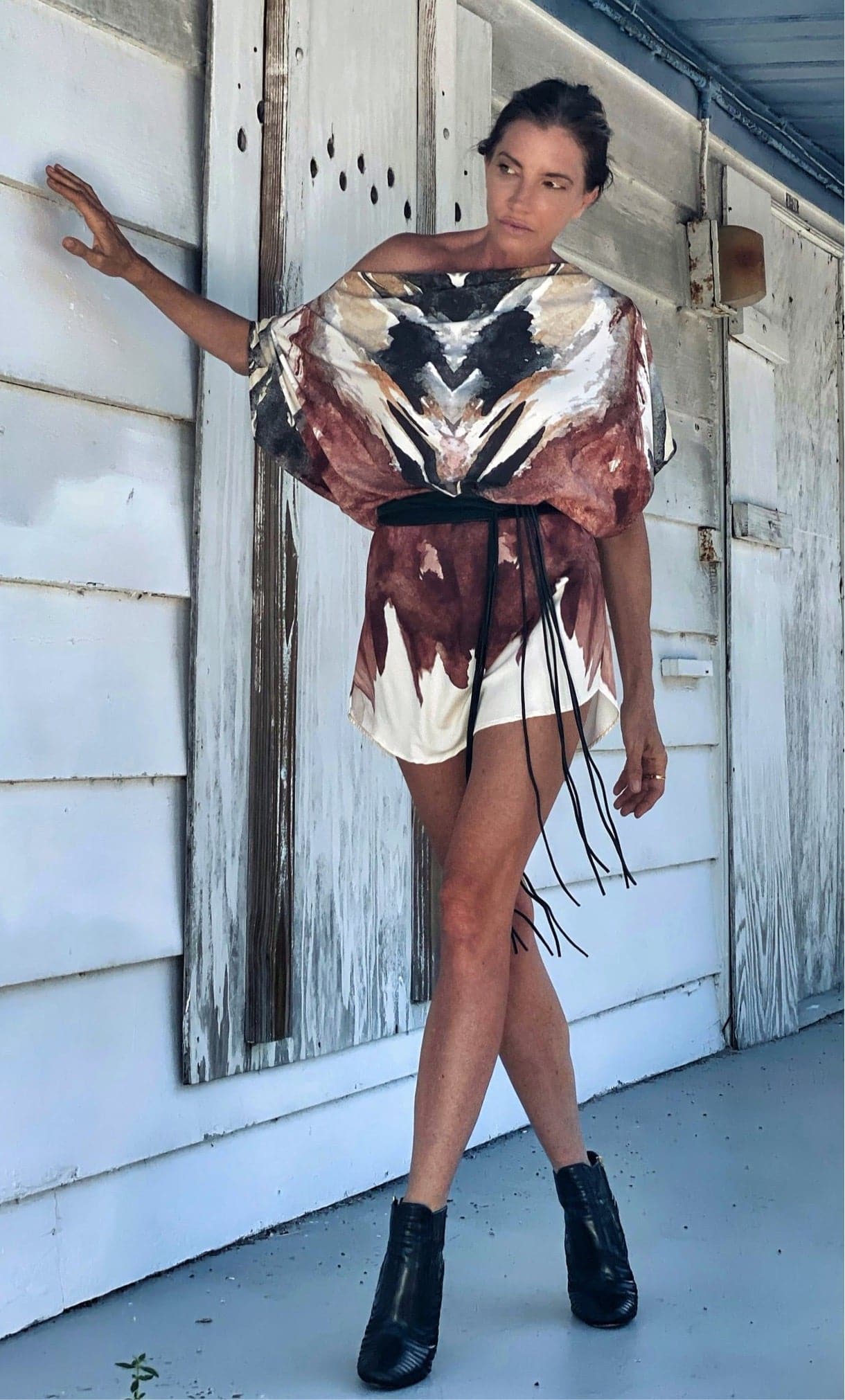 Gita Dress Owl Feather - Image 3