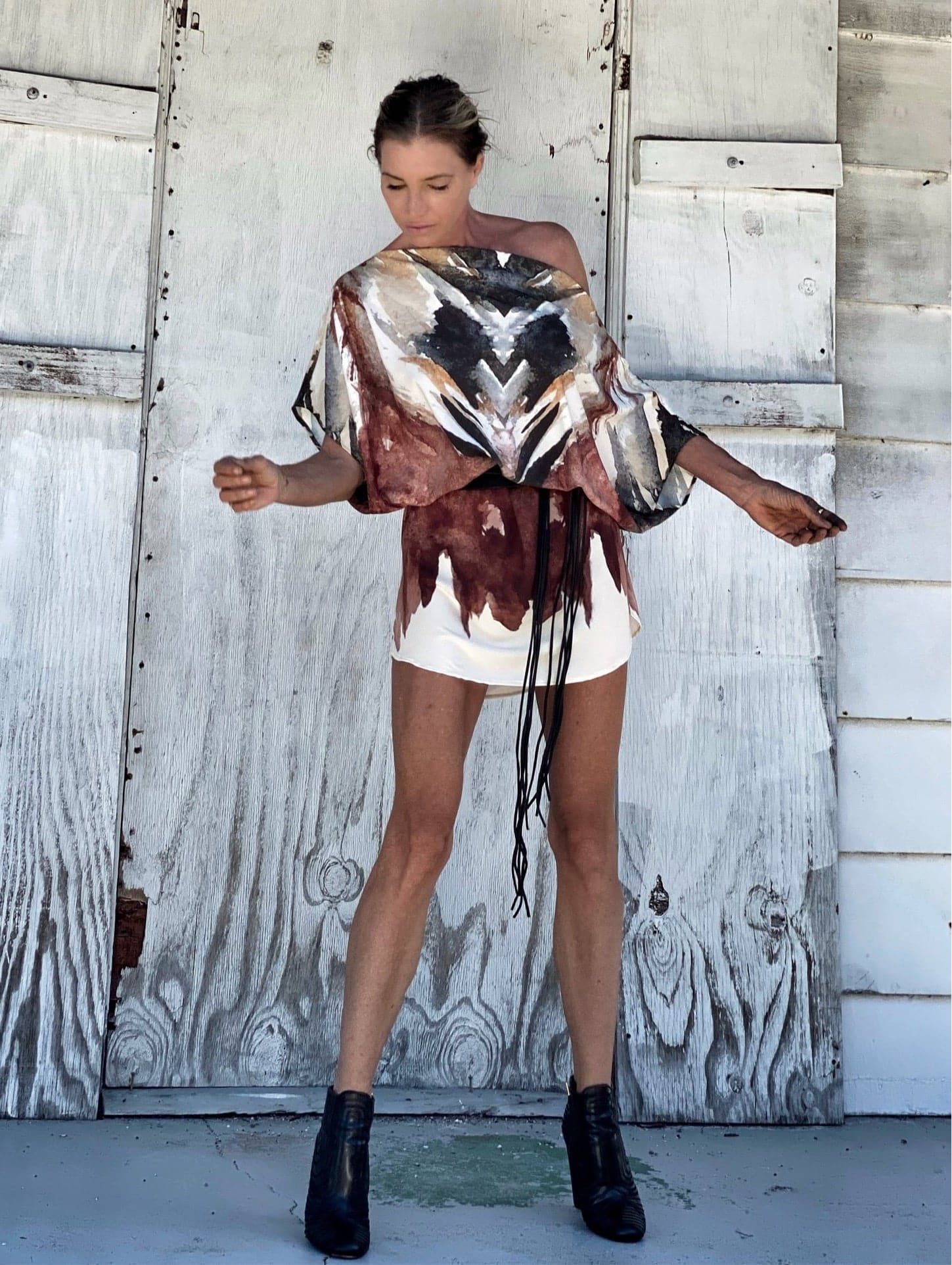 Gita Dress Owl Feather - Image 4