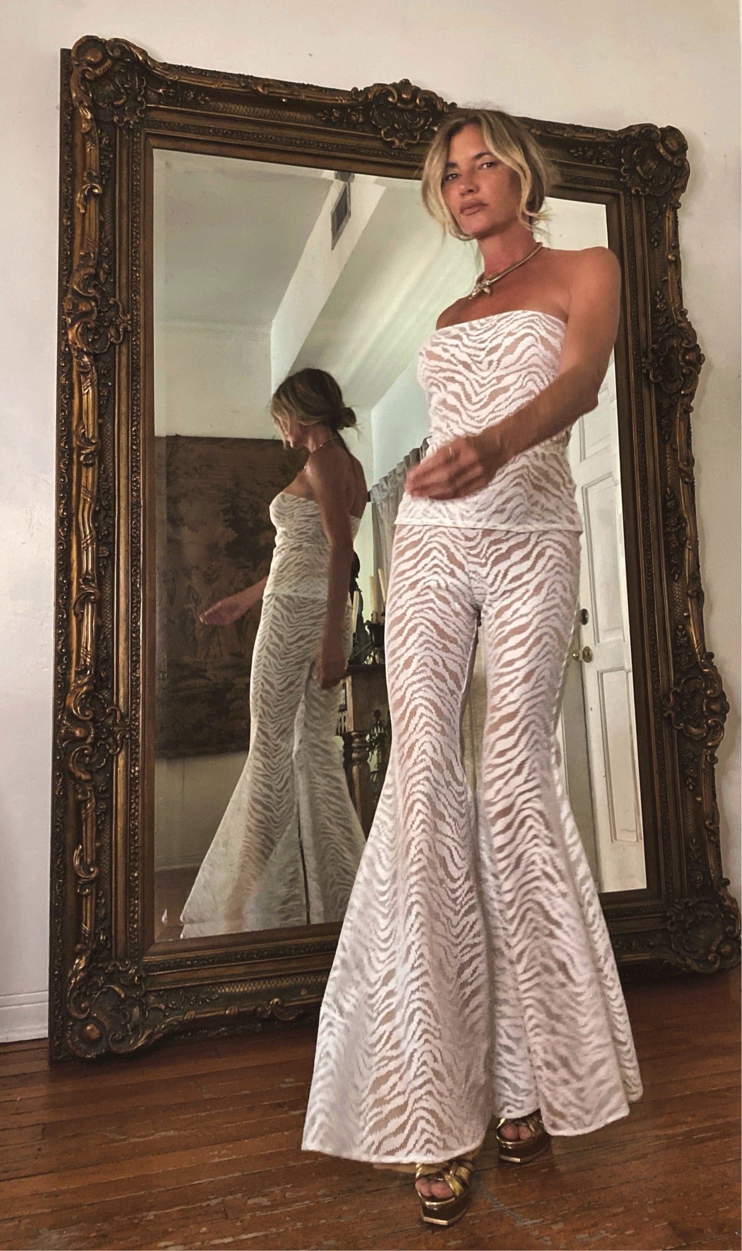 Jagger Pant White Zebra Lace - Image 4