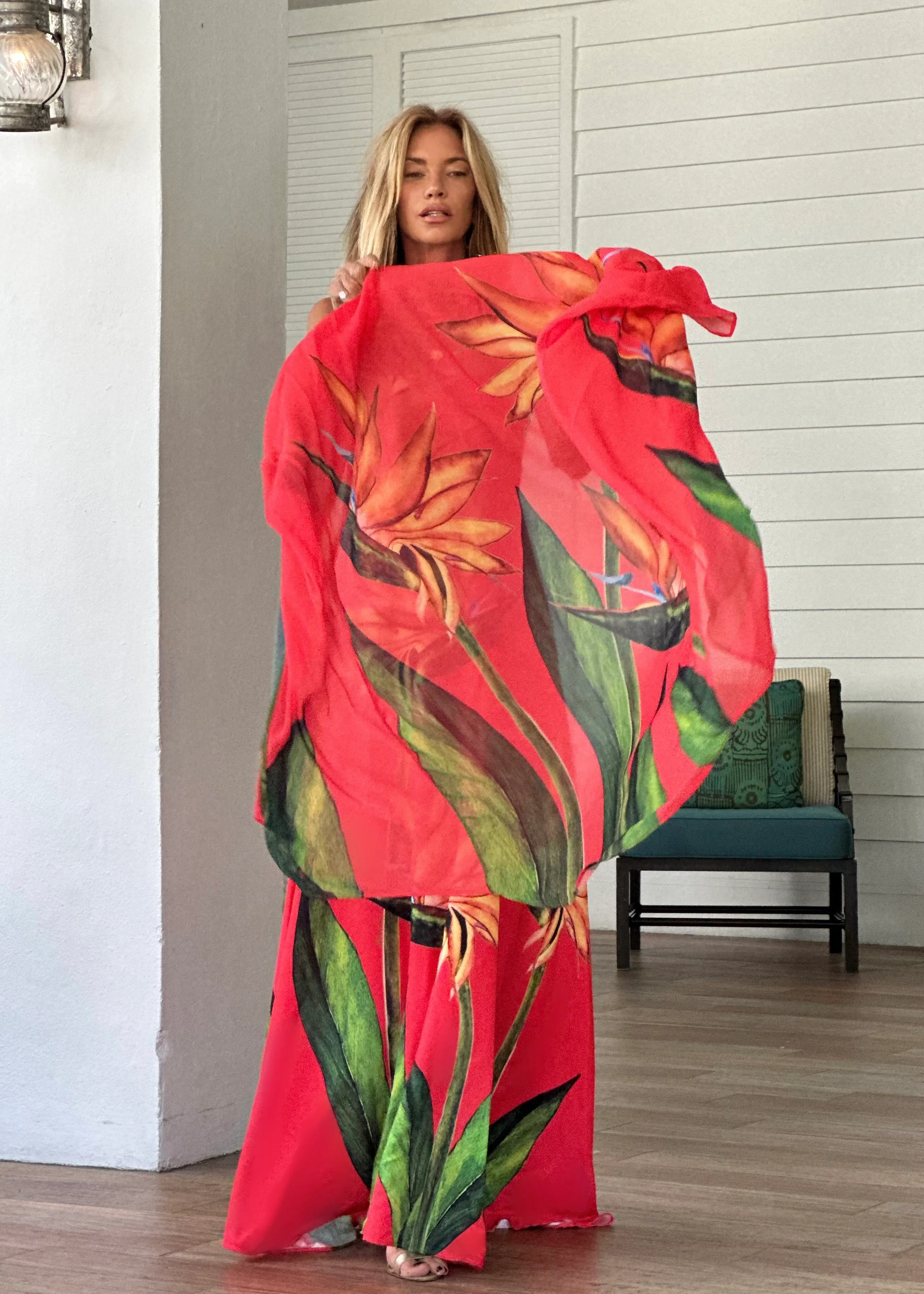 Jones Dress Blood Orange Paradise - Image 14