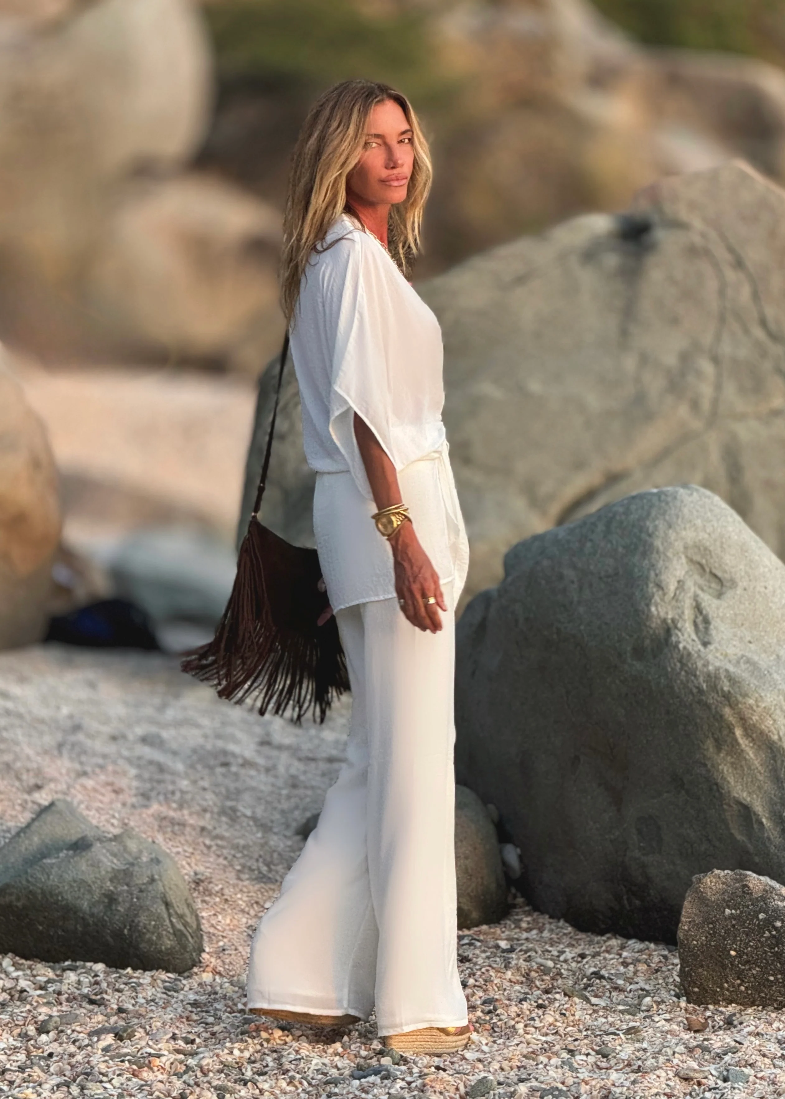 Kate Throw Off White (Chiffon) - Image 5