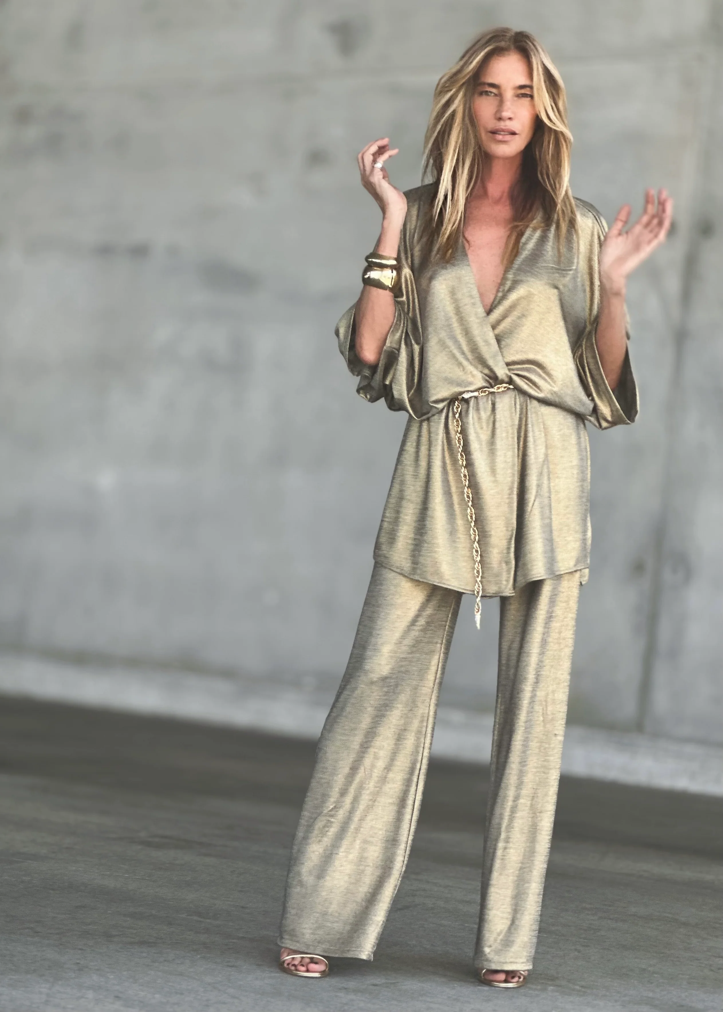 Kate Wrap Dress Vintage Gold (Limited Edition) - Image 7