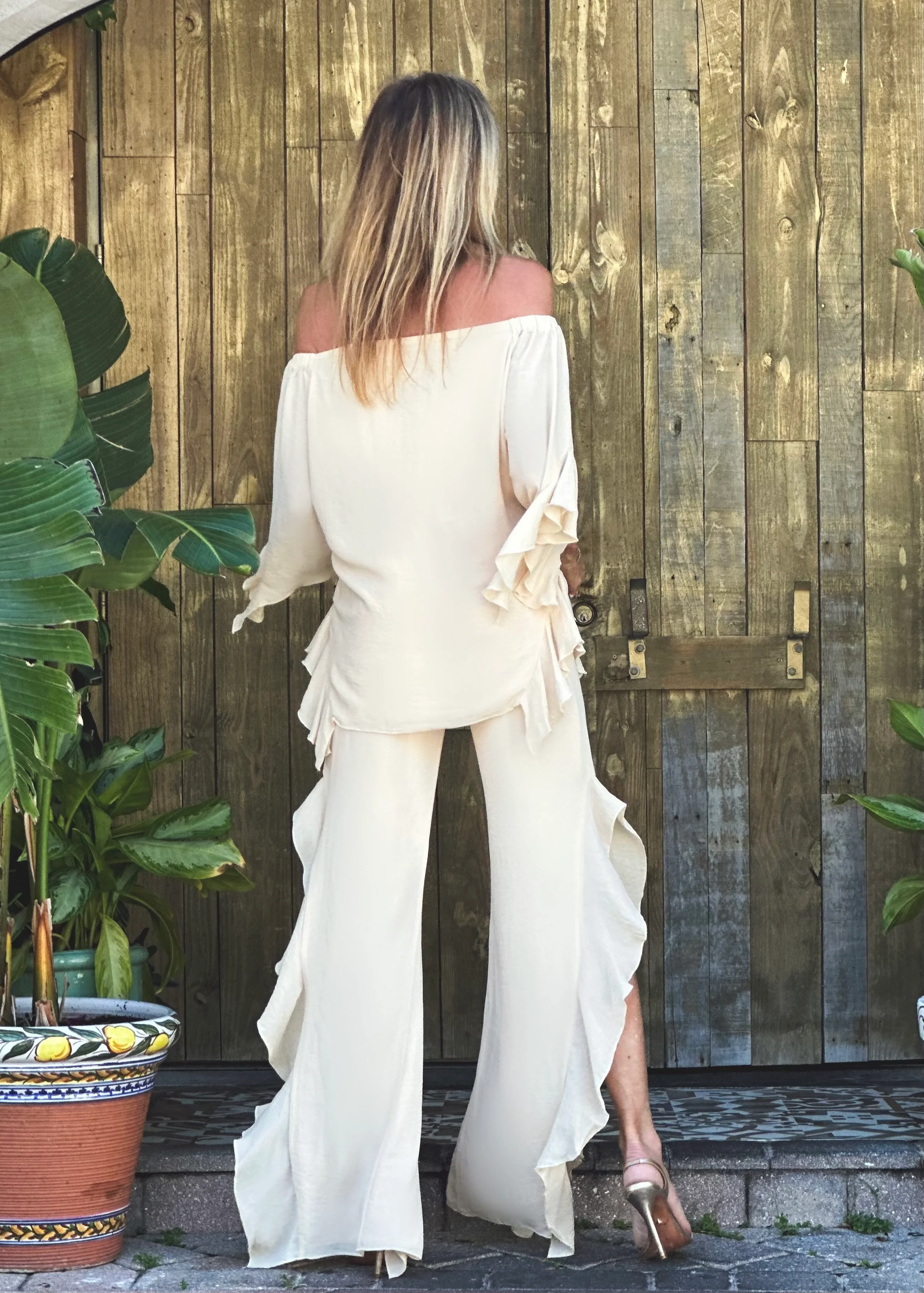 Lucy Pant Butter (Double Chiffon) - Image 3