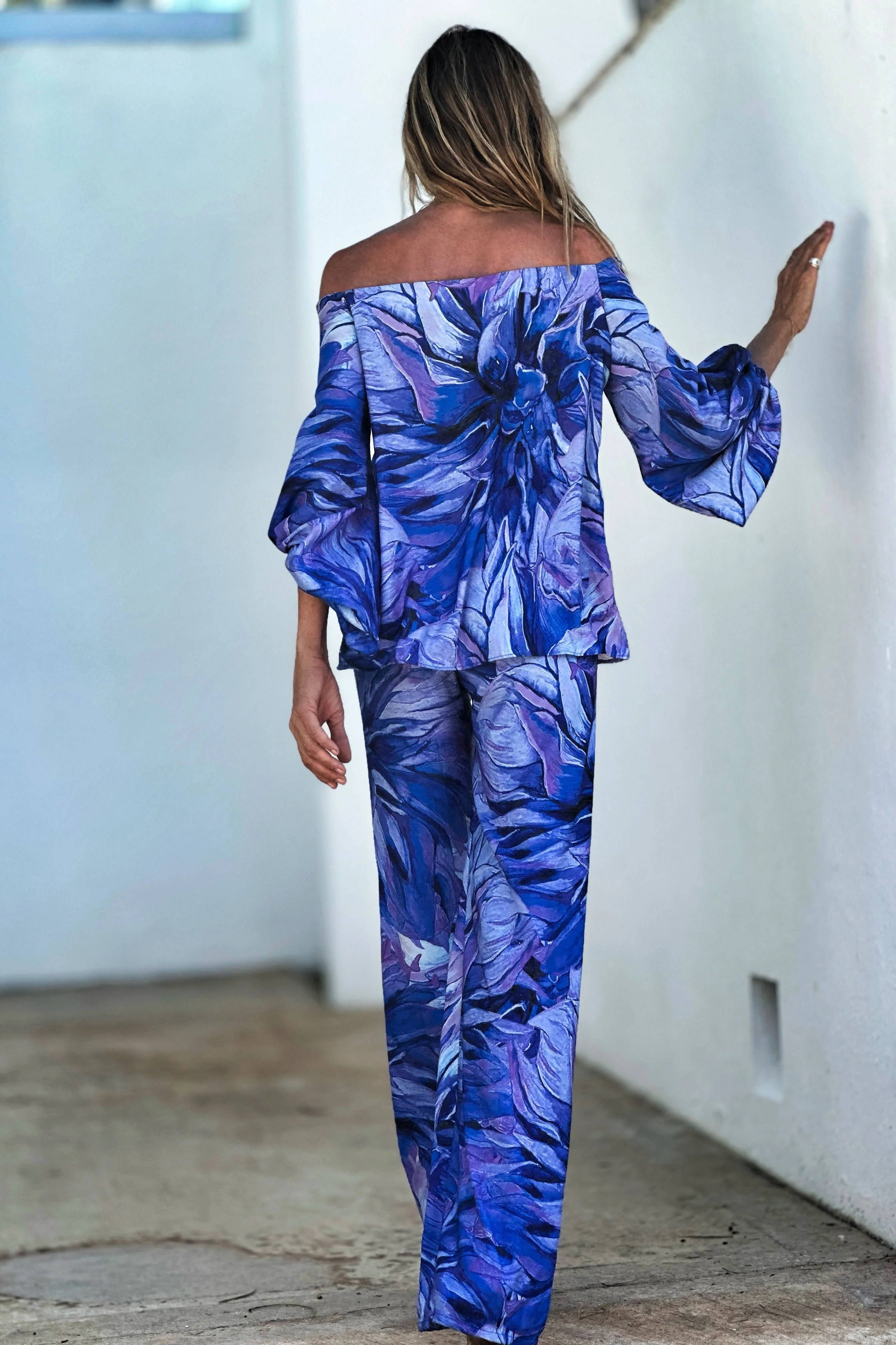 Mandy Pant Indigo Petals - Image 4