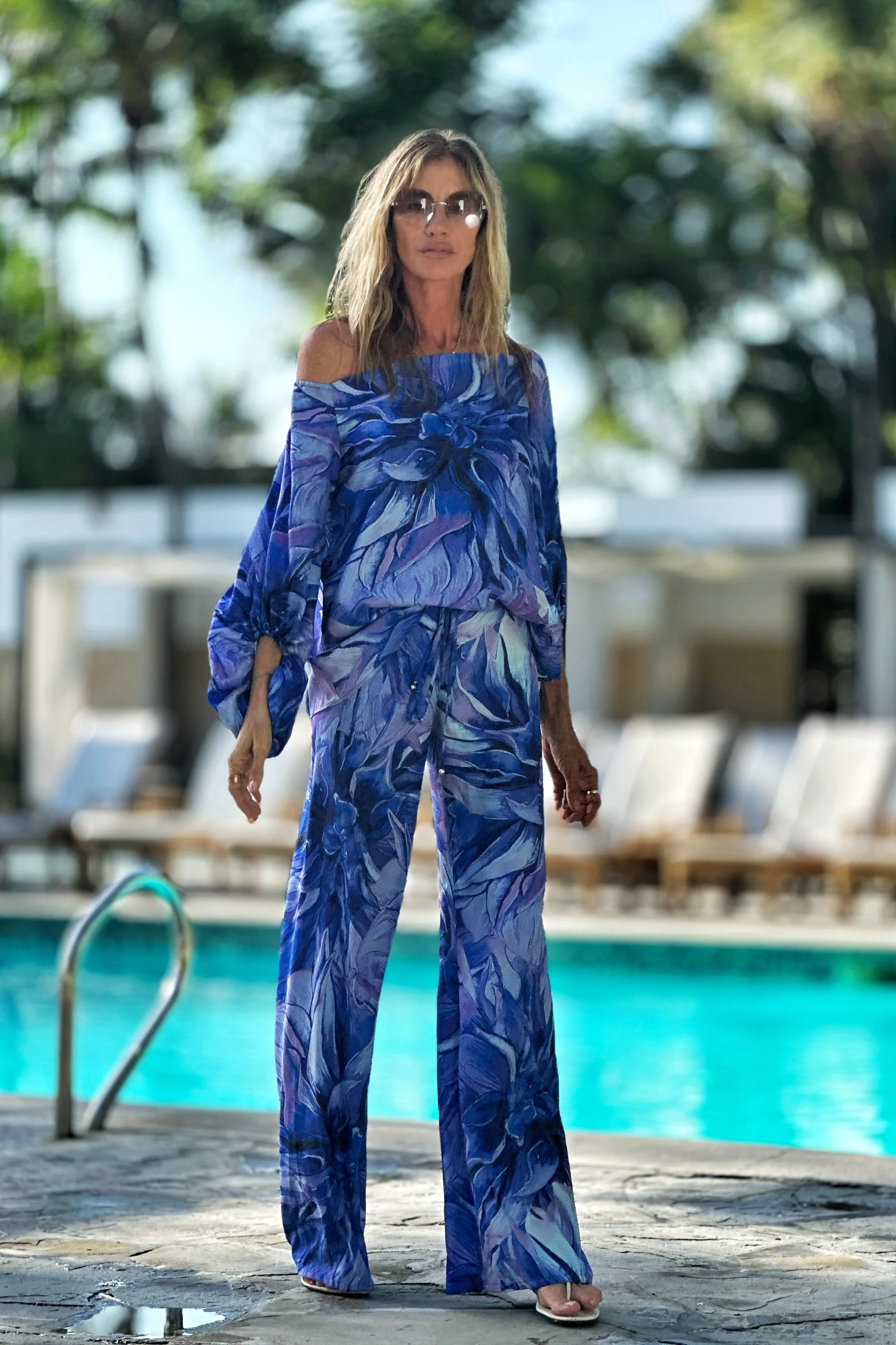Mandy Pant Indigo Petals - Image 5