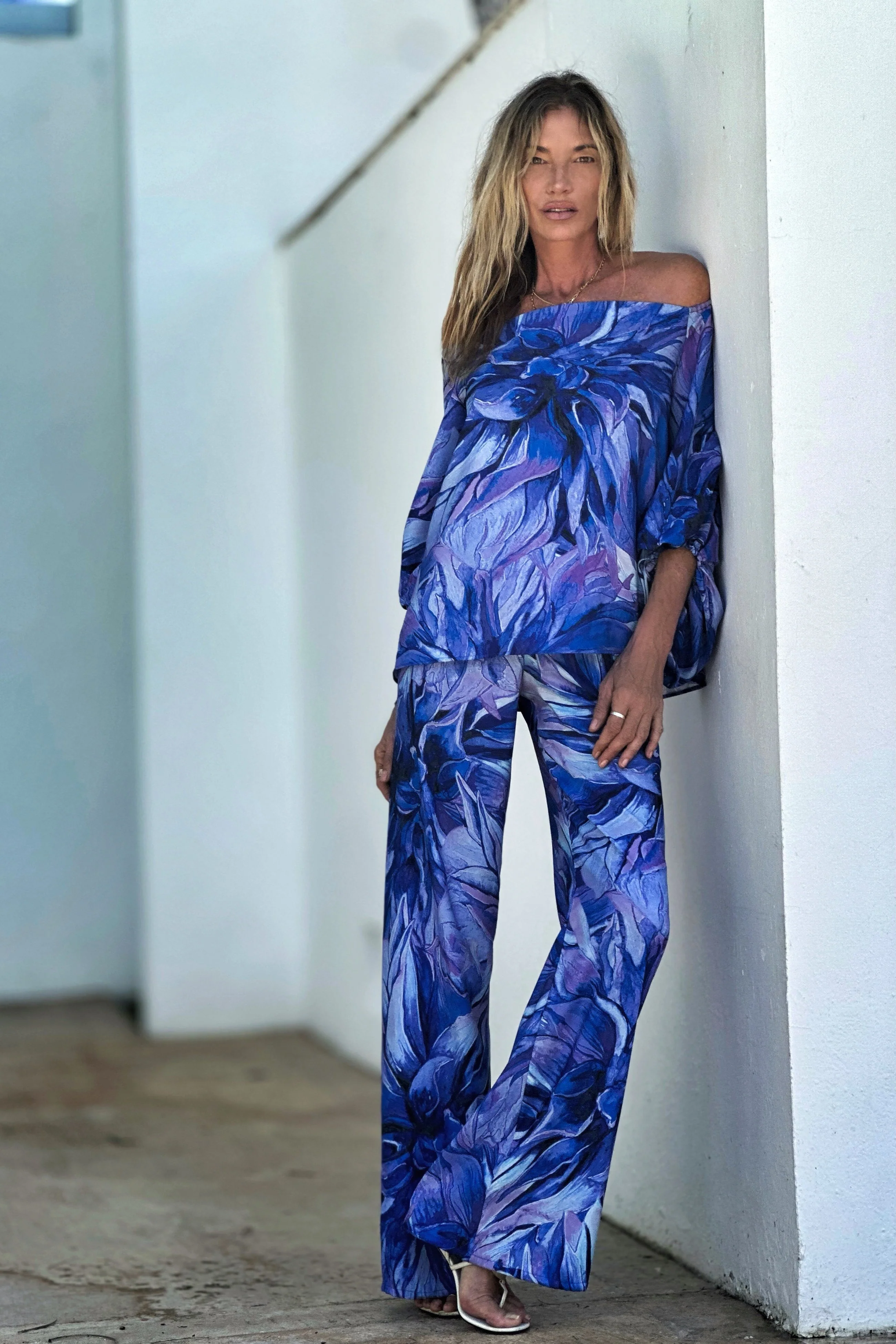 Mandy Pant Indigo Petals - Image 6