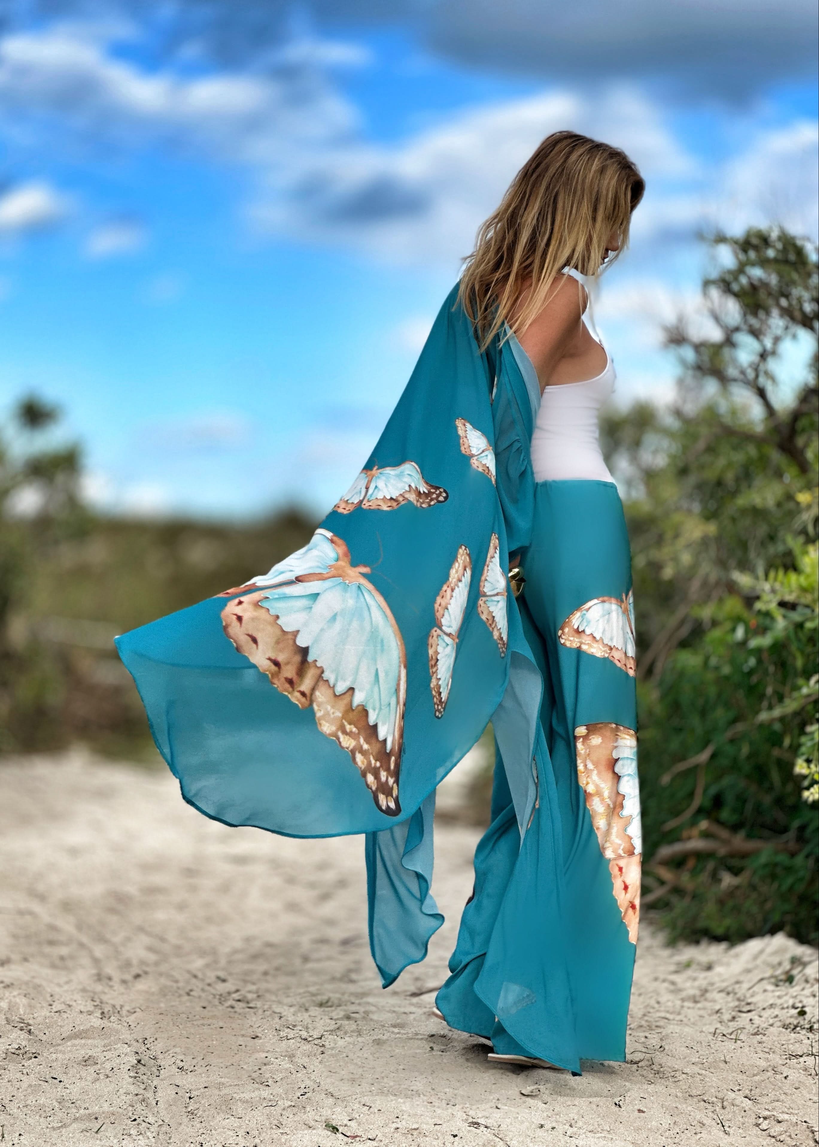 Mandy Pants Teal Butterfly - Image 5