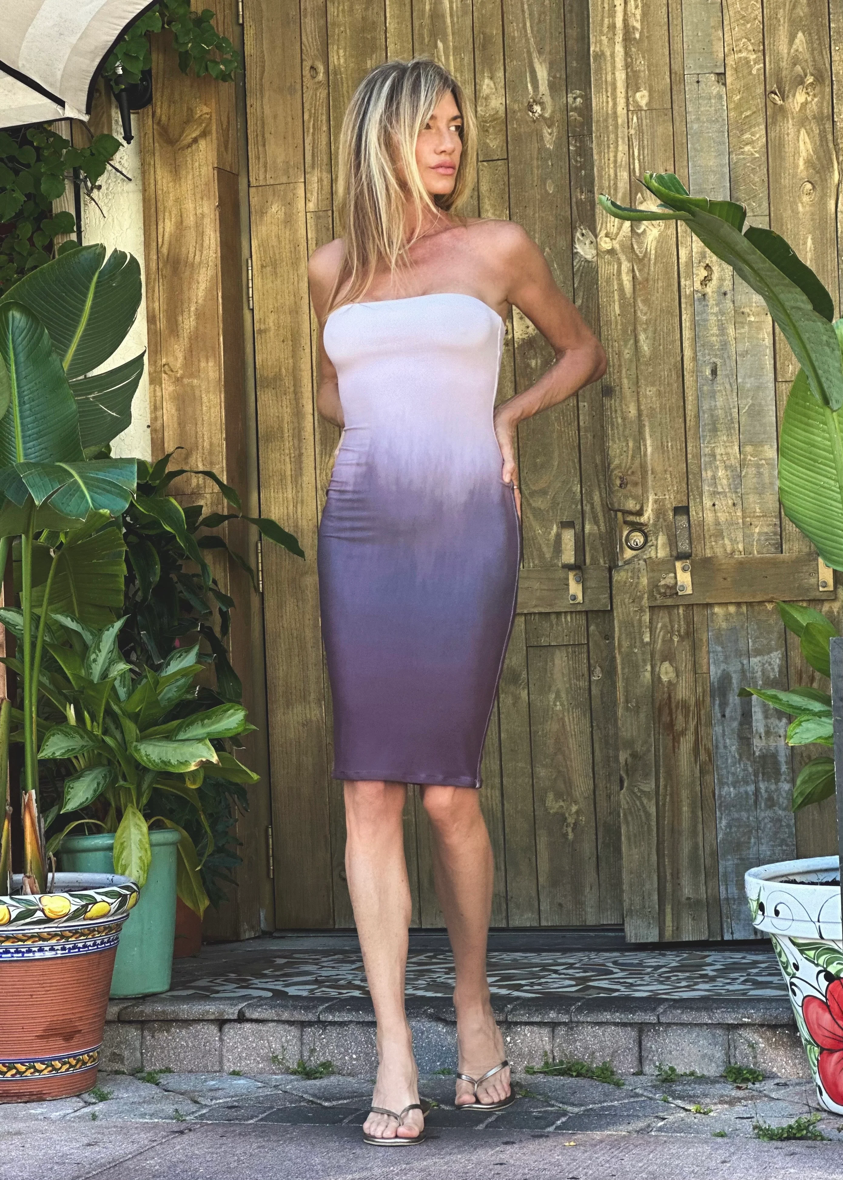 Pamela Strapless Dress Espresso Dip - Image 7