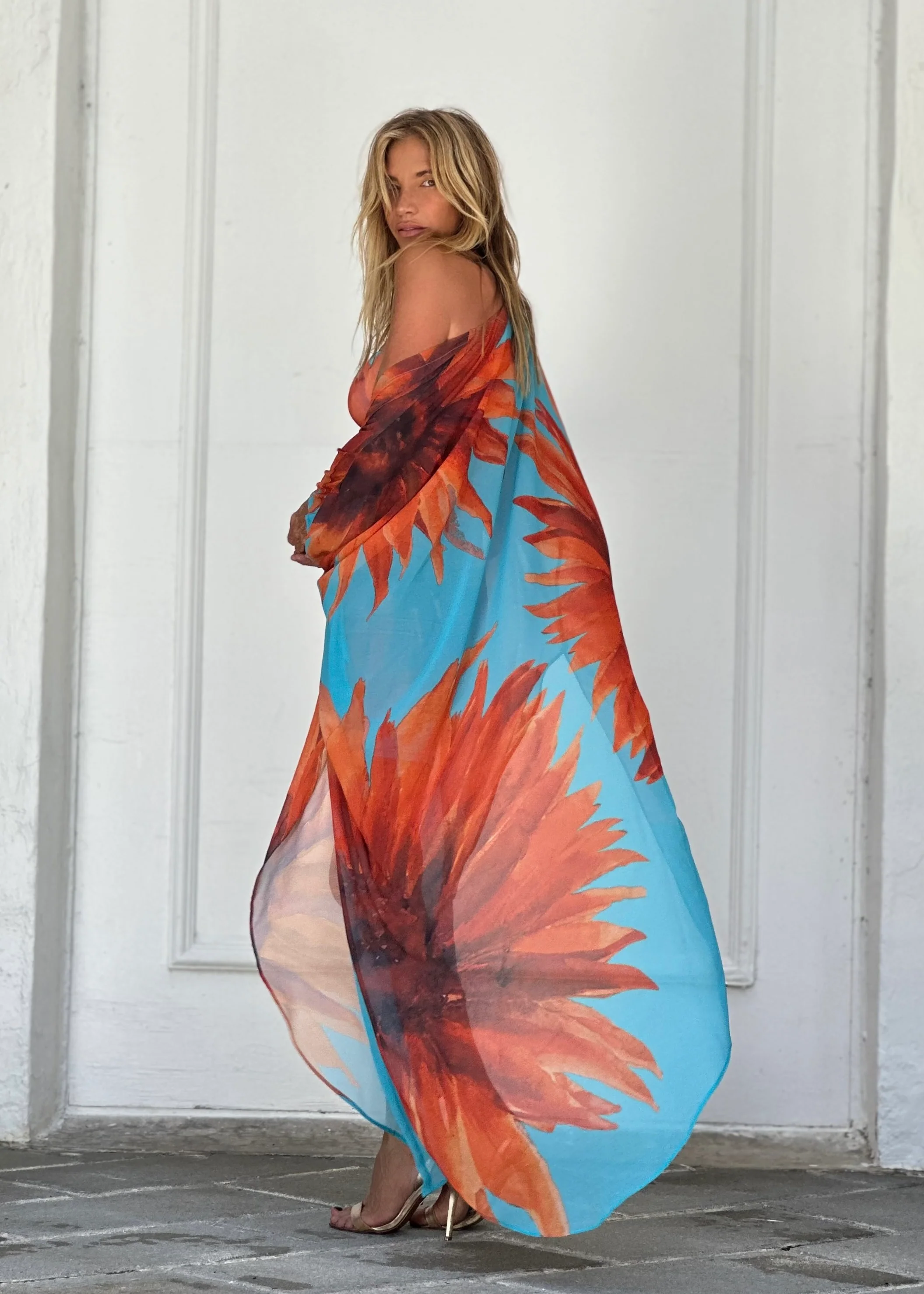 Pamela Strapless Dress Wild Sunflower - Image 10