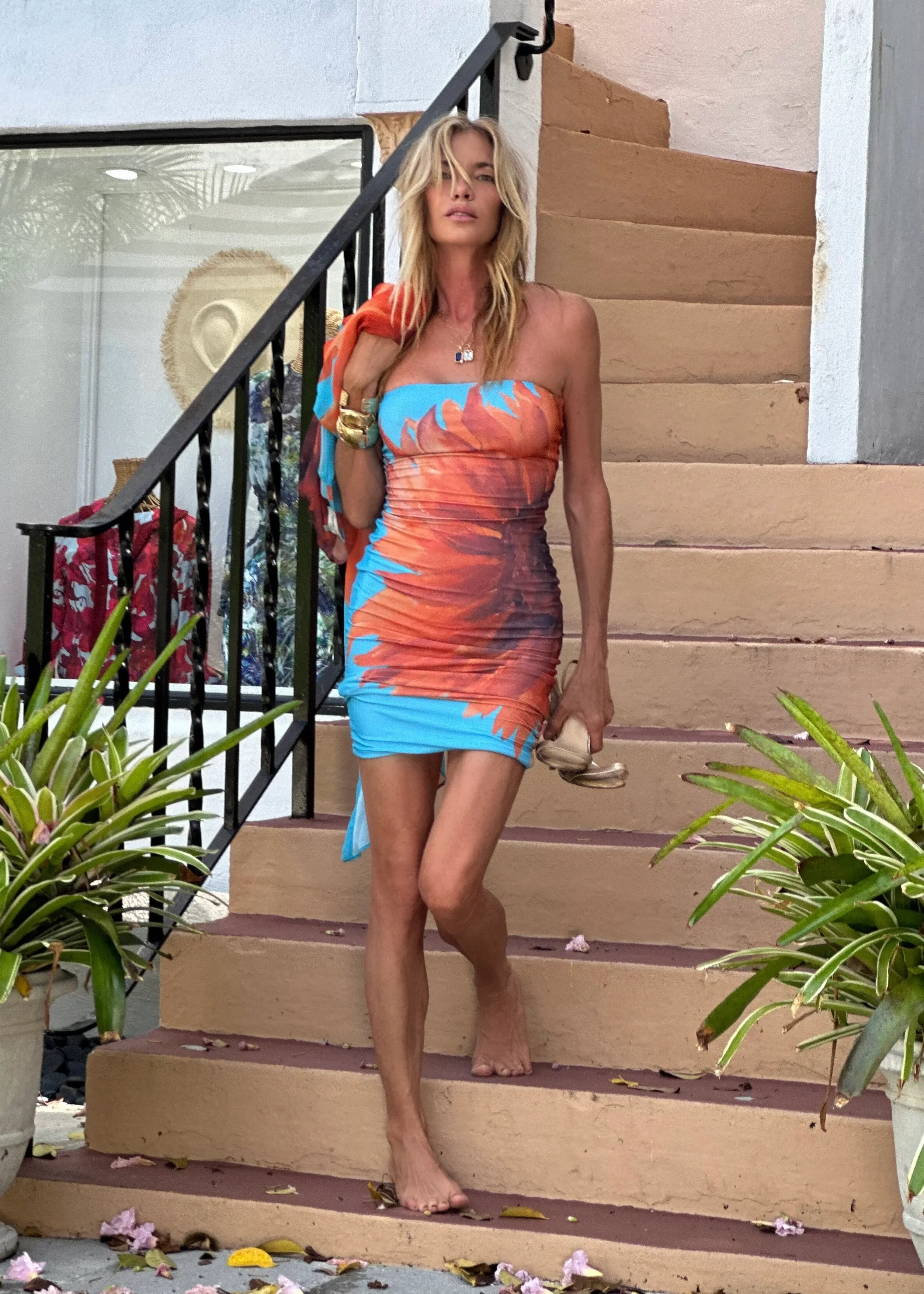 Pamela Strapless Dress Wild Sunflower - Image 6