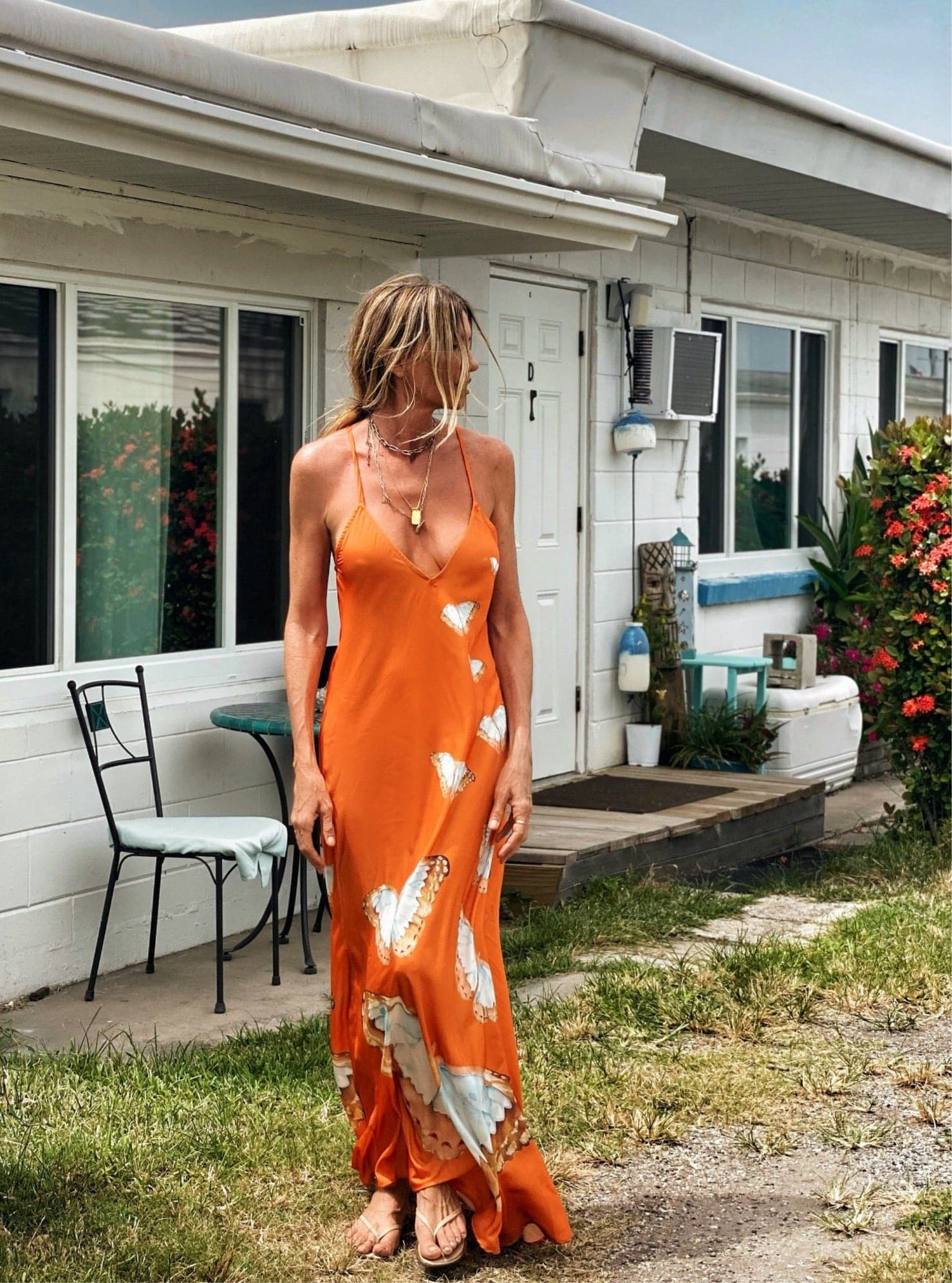 Tara Dress Tangerine Butterfly - Image 5