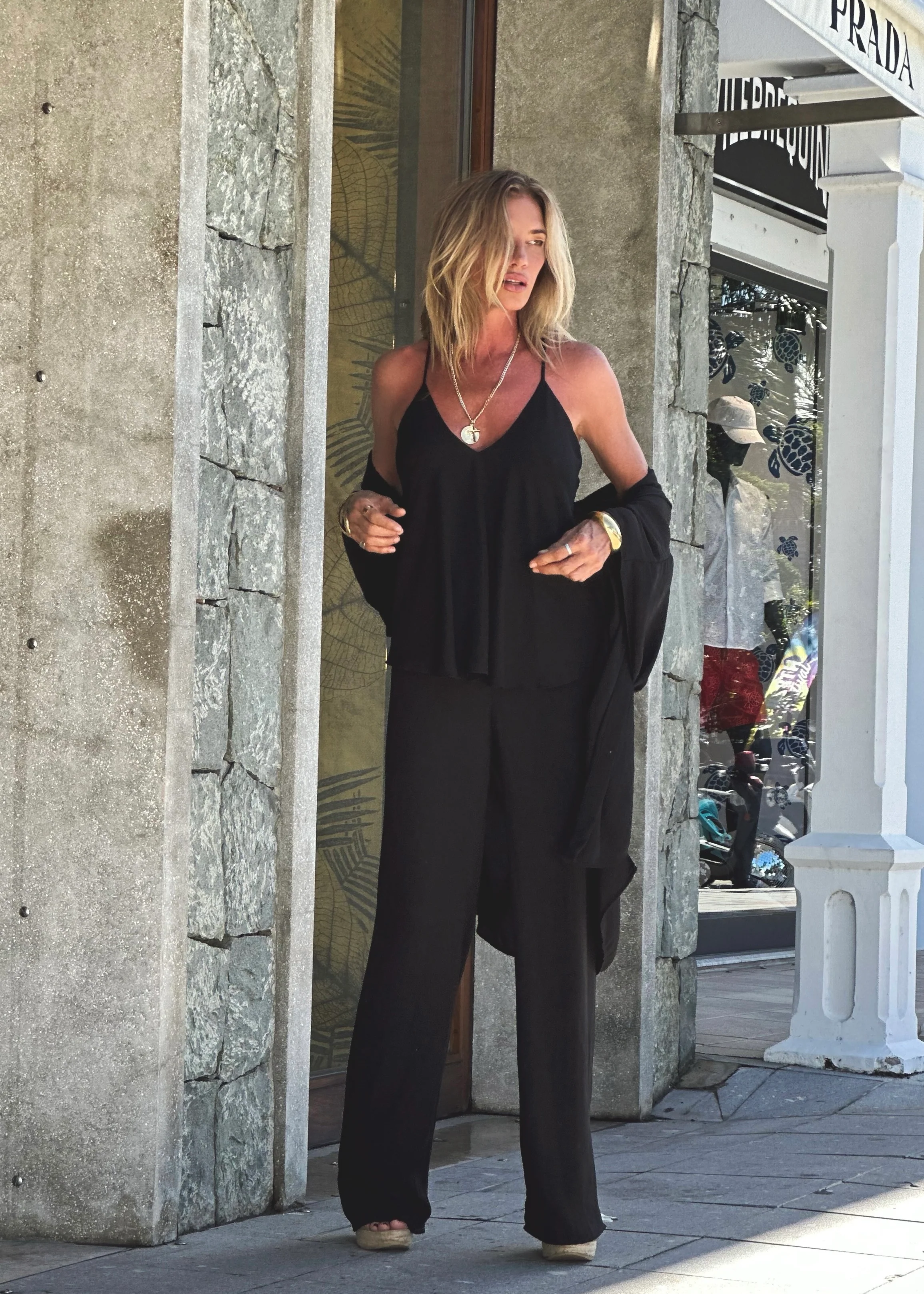 Tara Top Black (Double Chiffon) - Image 6